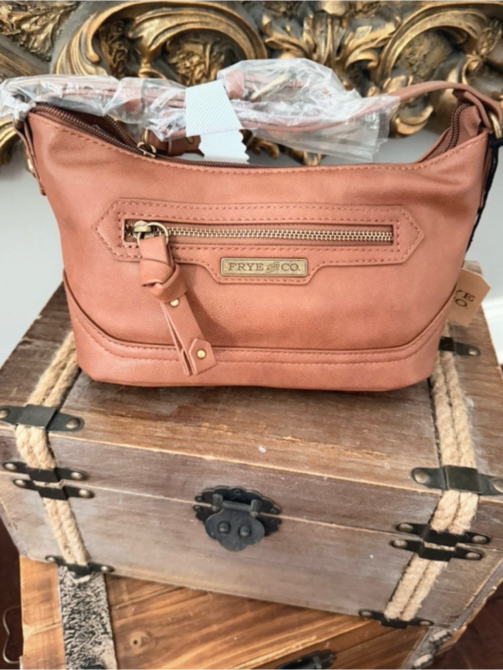 Frye & Co. Cognac Core Crossbody Handbag ~ NWT!
